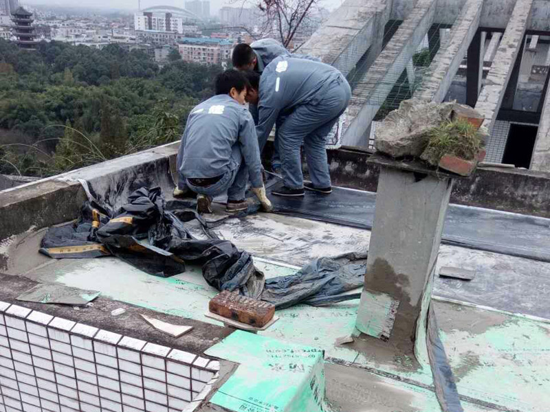 屋頂漏水處理方法盤點，涂刷JS涂料使